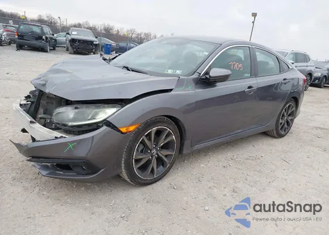 2019 Honda Civic Sport z USA, uszkodzony, nr VIN 2HGFC2F88KH518996